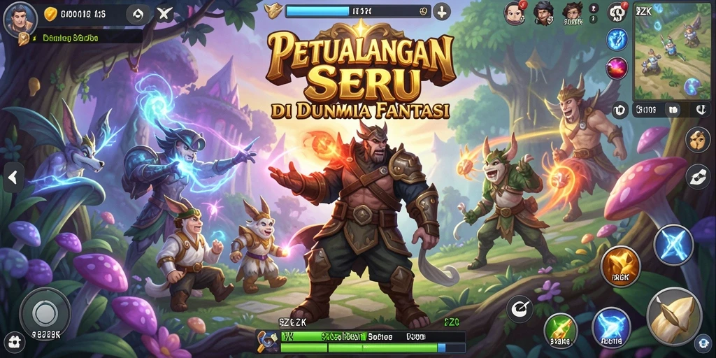 Tampilan gameplay <strong>8ZK</strong> yang menakjubkan dan menantang.