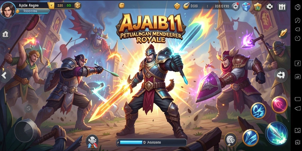 Tangkapan layar AJAIB11 menampilkan pertarungan mendebarkan dalam mode Battle Royale.