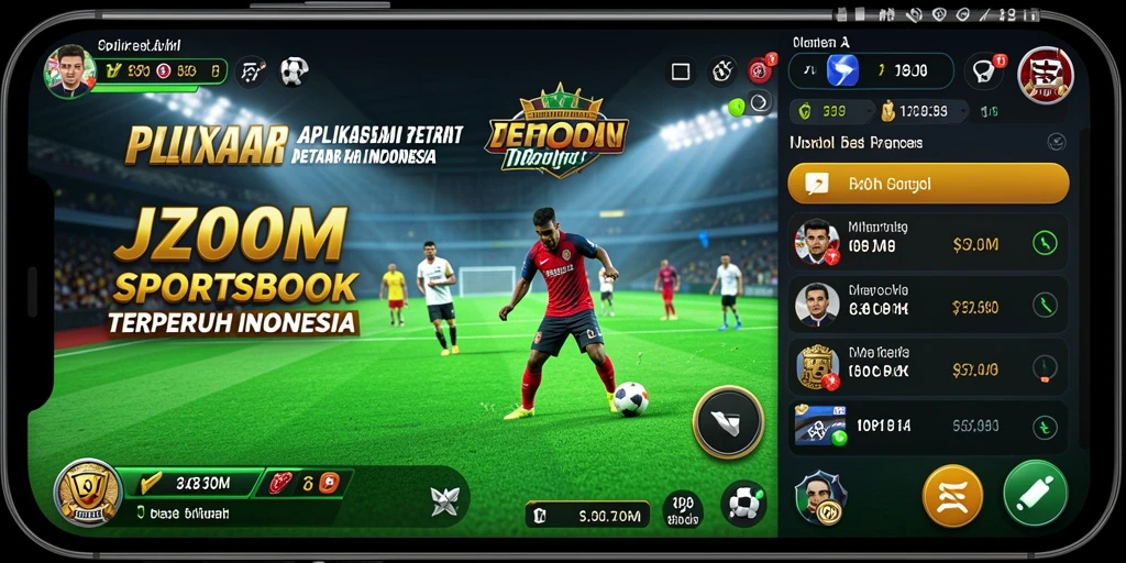 Tangkapan layar J200M menampilkan interface taruhan yang menarik dan informatif.