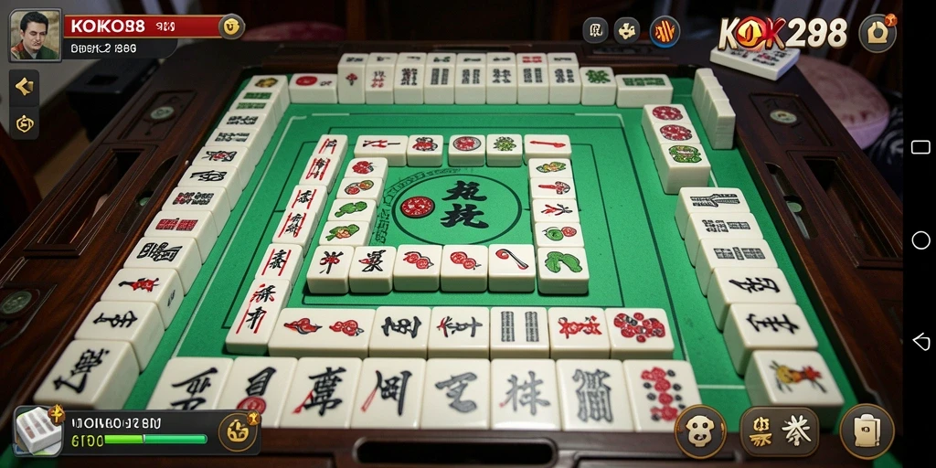 Tampilan gameplay Mahjong yang seru dalam KOKO288.