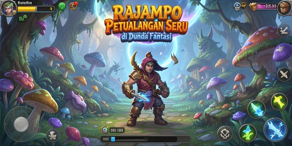 Tangkapan layar gameplay RAJAMPO yang mendebarkan dan penuh aksi.