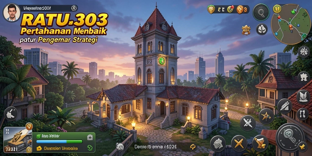 Tampilan menarik dari gameplay Tower Defense di RATU303.