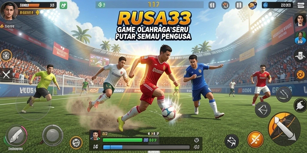 Tangkapan layar menampilkan serunya gameplay olahraga di RUSA33.