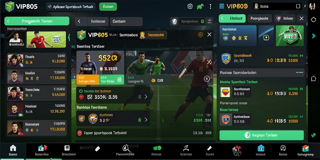 Screenshot utama VIP805 menampilkan pengalaman taruhan olahraga yang seru.