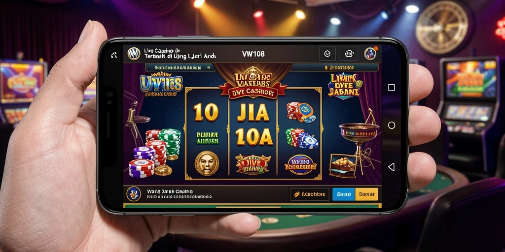 Tangkapan layar gameplay Live Casino VW108 yang mengasyikkan.